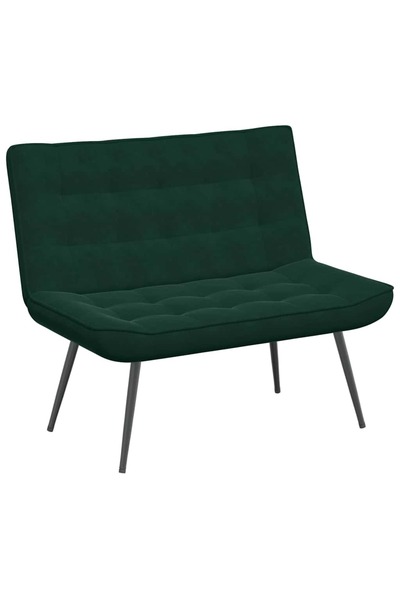 vidaxl Bancă verde închis 110x74x84 cm catifea