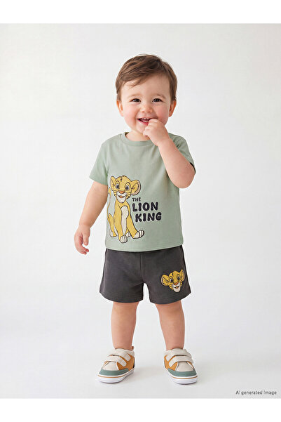 LC Waikiki Trendlucky with Difference Lion King Printed Baby Boy T-Shirt and ...