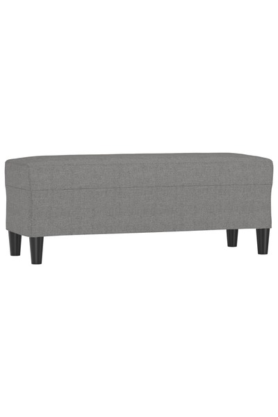 vidaxl Bancă, gri închis, 100x35x41 cm, textil