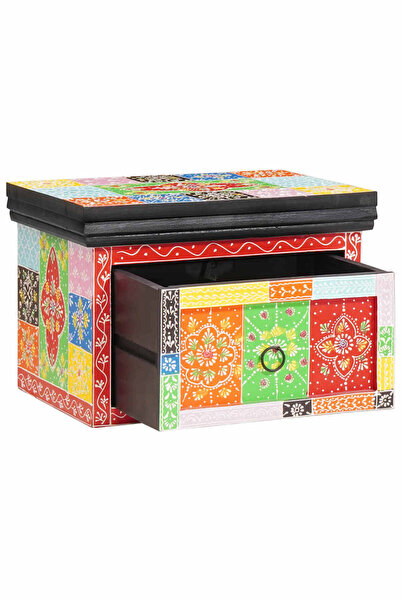 vidaxl Dulap de noapte cu sertar 2 pcs Multicolour 40 x 30 x 28 cm