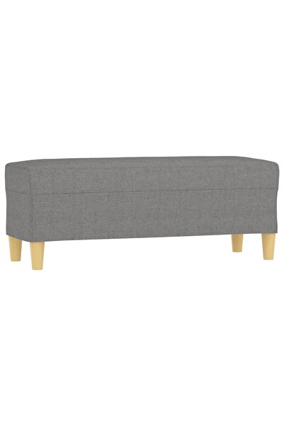 vidaxl Bancă, gri închis, 100x35x41 cm, textil
