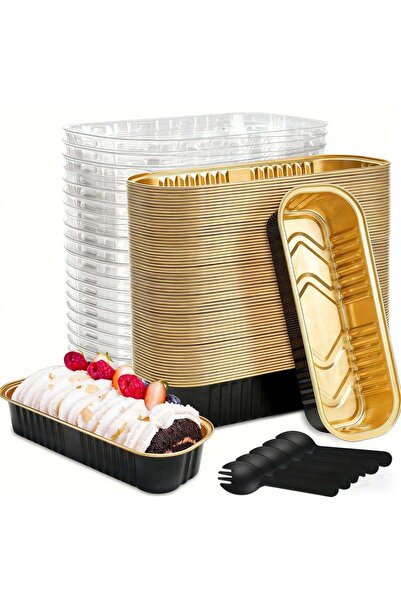 Arabest 100 PCS Aluminum Foil Mini Loaf Pans,6.8oz Rectangle Baking Cups with...