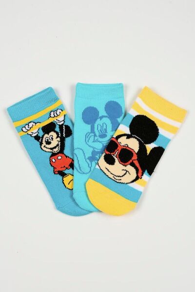 Disney Παιδικές Κάλτσες για Αγόρι Mickey Mouse Χρώματος Πολύχρωμο EZO6045.PACK1