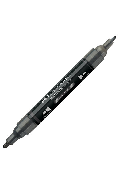 Faber Castell Акрилен маркер Мултимарк Цвят 297 Металик Стомана Фабер-Кастел