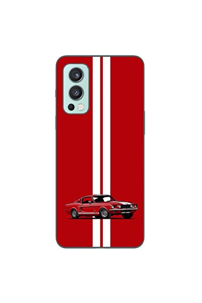 OEM Husa compatibila cu OnePlus Nord 2 Silicon Gel Tpu Model Red Mustang