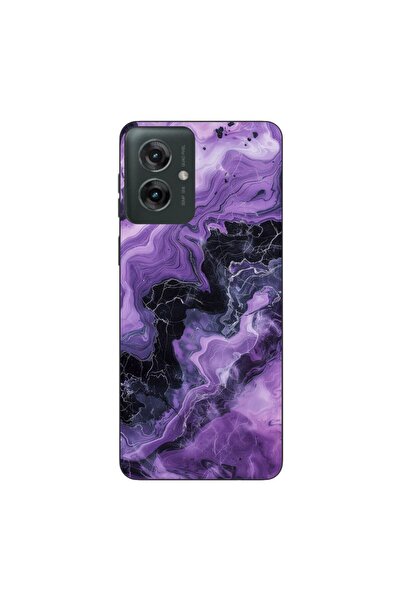 OEM Husa compatibila cu Motorola Moto G55 Silicon Gel Tpu Model Abstract Purp...