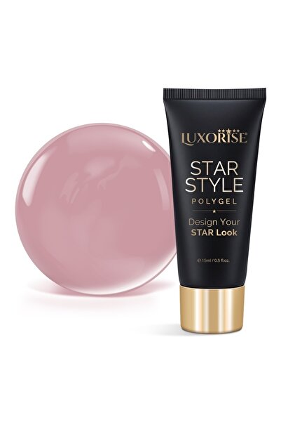 LUXORISE Polygel STAR STYLE - STAR NUDE Collection, Rosy Nude, 15ml