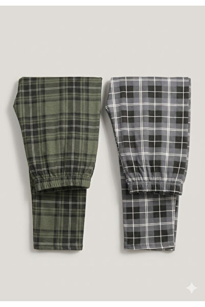 Serena Pantaloni de pijama barbat 2 piese/set - multicolor