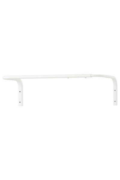 IKEA MULIG شريط تعليق الملابس، أبيض، 60-90 سم
