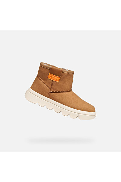 Geox Pantofi de gleznă pentru fete, de culoare maro deschis, Willaboom