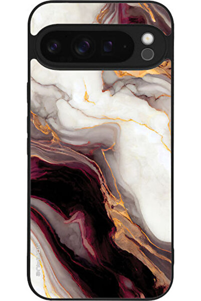 Other Θήκη Σειράς Sonique Marble για Google Pixel 9 Pro XL 5G Μπορντό