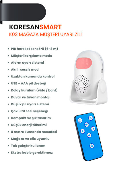 koresan K02 Mağaza Müşteri Uyarı Zili