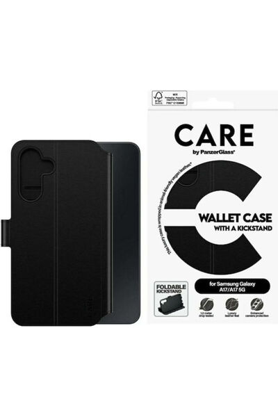 Panzer Glass PanzerGlass Care Wallet Δερμάτινη Θήκη / Συνθετικό Δέρμα Μαύρο (...