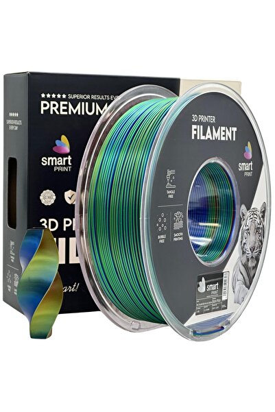 Smart Print Filament Silk PLA Tricolor Red Blue Green 1.75 mm 1 kg