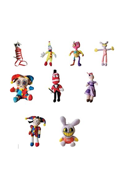 OEM Set de 9 jucării de pluș, The Amazing Digital Circus, multicolor