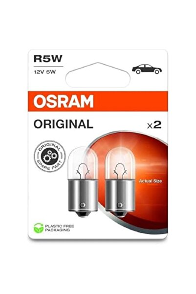 Osram R5W 12V 5W Orijinal Oto Ampul 2 Adet Park Plaka İç Aydınlatma