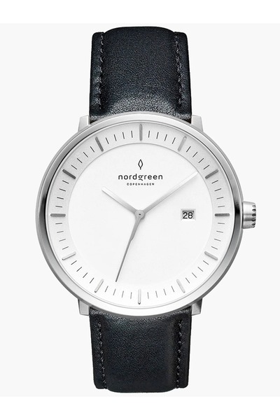 nordgreen Mens Watch PH40SILEBLXX, Quartz, 40mm, 3ATM