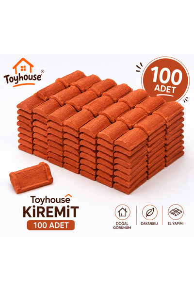 Toyhouse Mimyatür Çatı Kiremiti 100 Adet