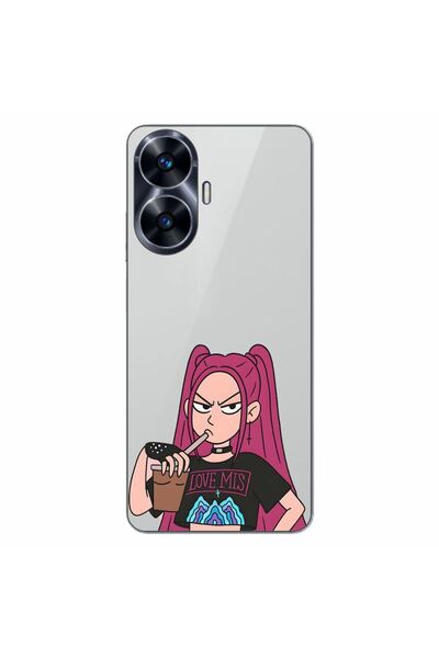 OEM Husa compatibila cu Realme C55 Silicon Gel Tpu Model KPop Demon Hunters S...
