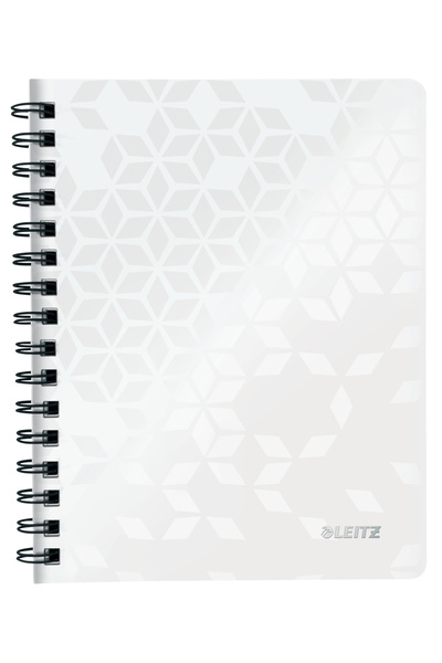 Leitz Caiet de birou WOW, PP, certificare FSC, reciclabil, A5, 80 coli, cu sp...