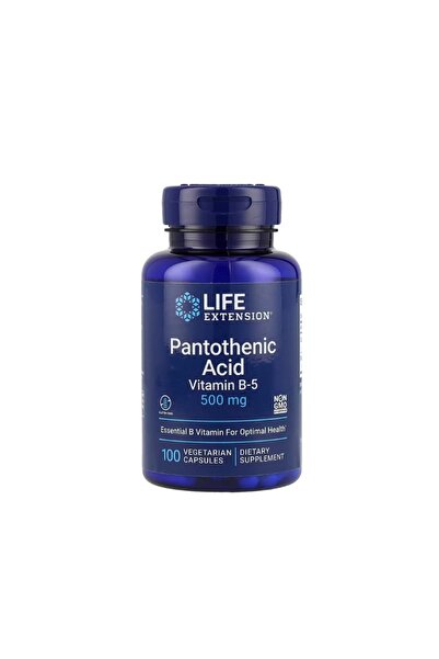 Life Extension Acid Pantotenic Vitamina B5 500mg 100 capsule