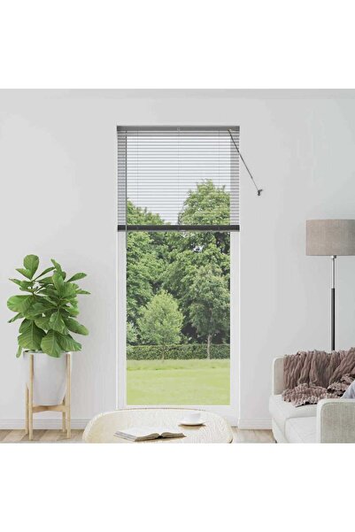 vidaxl Βενετσιάνικες Περσίδες Σκούρο Γκρι 220 x 90 εκ. Αλουμινίου