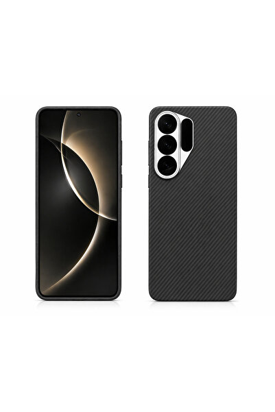 OEM Husa de protectie compatibila cu Samsung Galaxy S26 Ultra, tip Kevlar, Ne...