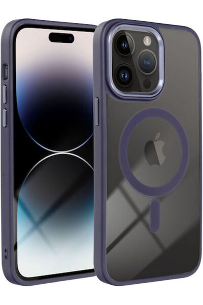 OEM Κάλυμμα Πλάτης Color Edge Mag Πλαστικό / Σιλικόνης Μωβ (iPhone 13 Pro)