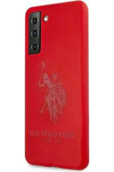 U.S. Polo Assn. Double Horse Κόκκινο Κάλυμμα Πλάτης Σιλικόνης (Galaxy S21+) Κ...