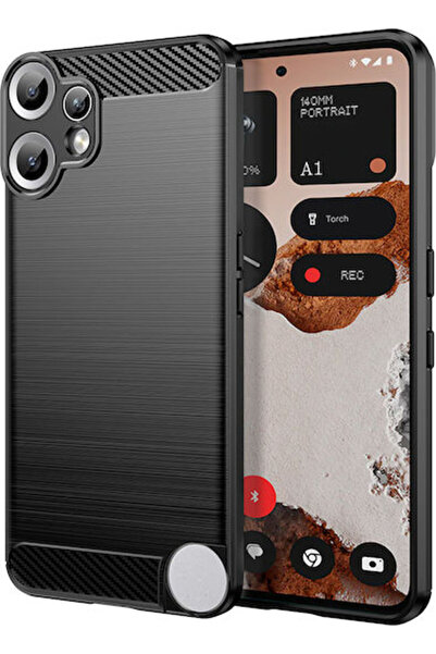 Techsuit Κάλυμμα Πλάτης Σιλικόνης Μαύρο (Nothing CMF Phone 2 Pro)