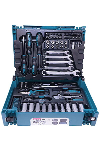 Makita Set scule, 87 de piese de unelte si accesorii: surubelnite, chei, cape...