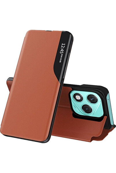 Techsuit Efold Σειρά Πορτοφόλι Σιλικόνης Πορτοκαλί (Honor 400 Lite)