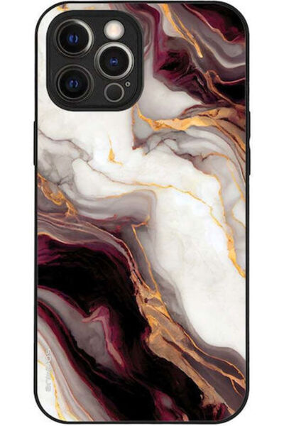 Other Sonique Μαρμάρινη Θήκη για Apple iPhone 12 Pro Max Μπορντό