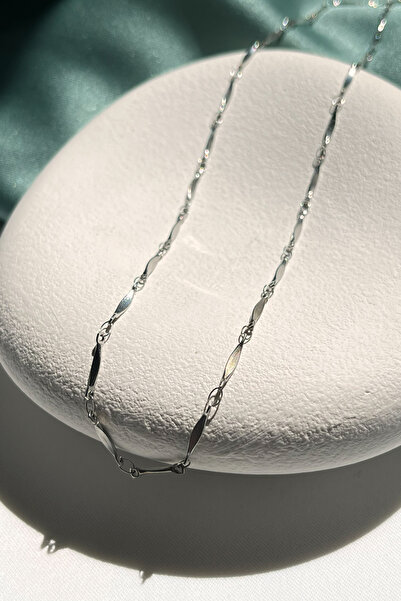 Berilya Aksesuar Steel Wavy Chain Necklace