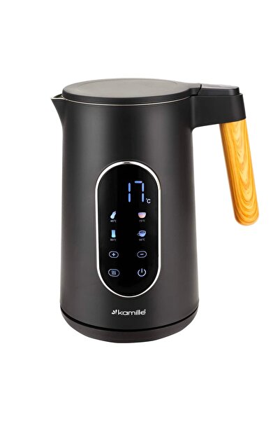 Kamille Fierbător electric 1.7 L cu control al temperaturii și panou digital ...