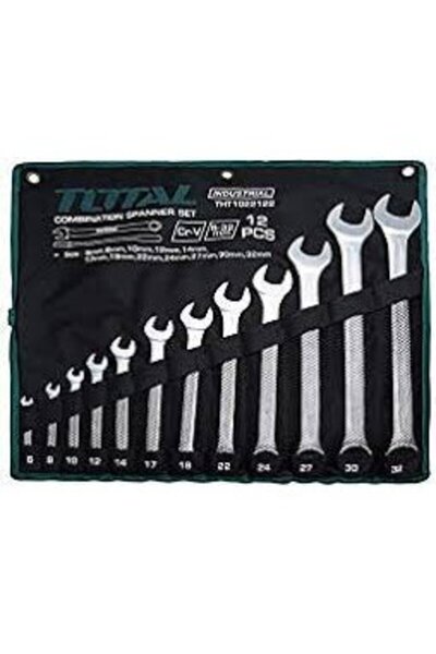 TOTAL - Set 12 chei combinate fixe/inelare - 6-32m