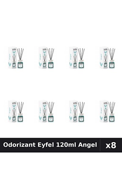 Eyfel Set 8 Odorizant Camera cu Betisoare Angel 120ml - Parfum Intens