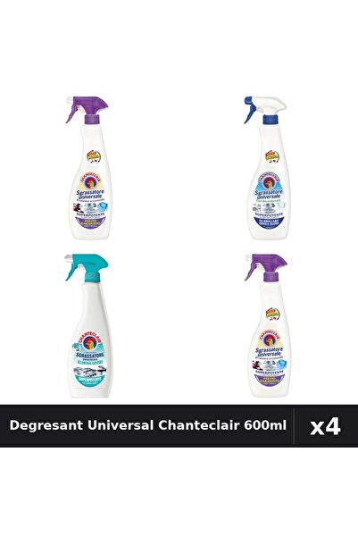 Chanteclair Set 4 Degresant Universal 600ml - Mosc Alb, Bicarbonat, Anti-Miro...