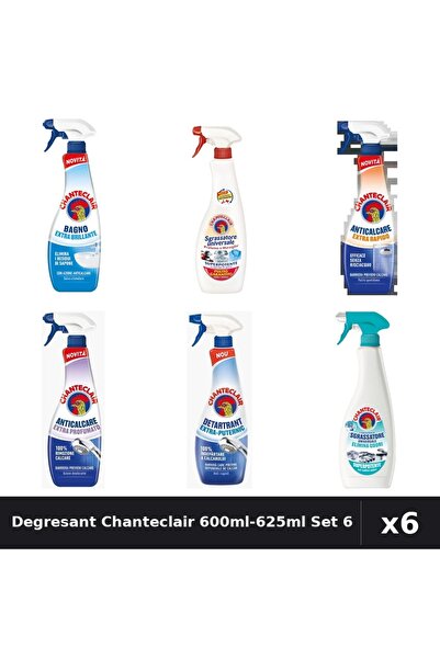 Chanteclair Set 6 Degresant Universal 600ml-625ml - Marsilia, Anti-Miros, Ext...