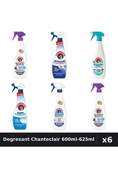 Chanteclair Set 6 Degresant Universal 600ml-625ml - 6 Arome, Curatenie Eficienta