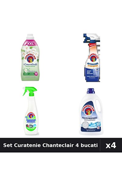 Chanteclair Set 4 Curatenie - Detergent 1575ml, Balsam 1800ml, Degresant 625m...