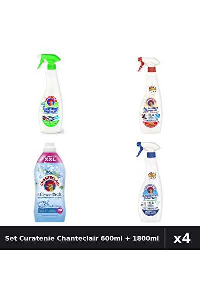 Chanteclair Set 4 Degresant Universal 600ml + Balsam Rufe 1800ml - Bicarbonat...