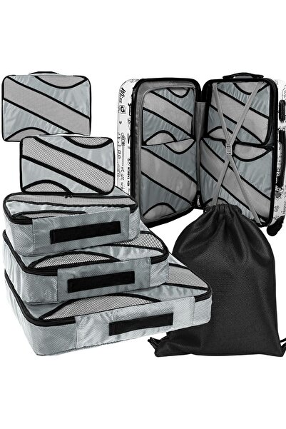 Mardil Set Organizatoare De Calatorie Pentru Lenjerie, Valiza Si Dulap, Compa...