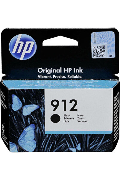 HP 912 Γνήσιο Μελάνι Εκτυπωτή InkJet Μαύρο (3YL80AE)