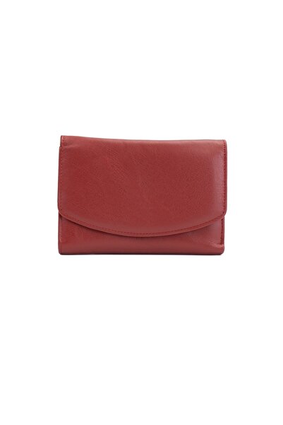 Posete Fagaras Ada Leather Wallet - Dark Red, Genuine Leather Wallet , Women'...