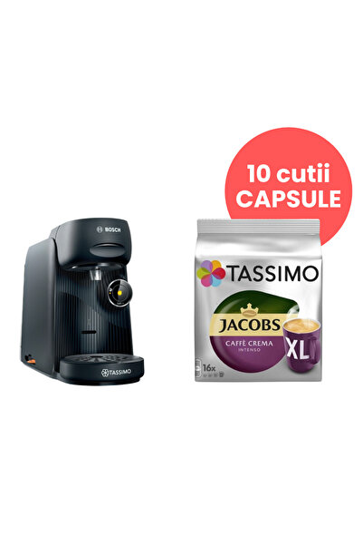 Bosch Aparat de cafea cu capsule Tassimo Finesse TAS162E + 10 cutii capsule T...