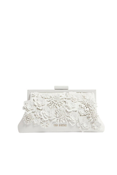 Ted Baker Γυναικεία Fiorell Flower 3D Τσάντα Λευκή 281523-WHITE