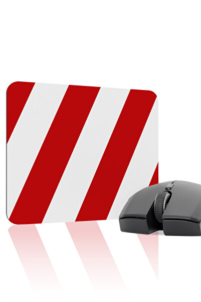 mousepad bastir Red White 22X18 Fan Gaming Player Mouse Pad Non-Slip Base Sma...