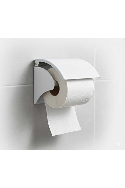 OEM Premium Toilet Paper Holder with Protective Cover, Metallic, White, 13x11...
