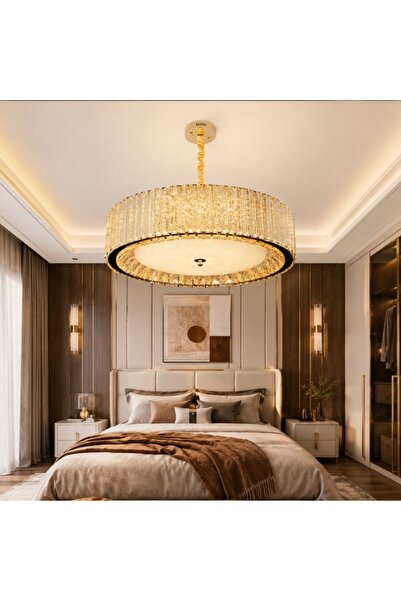 proled Bijou Crystal Chandelier 152W Gold PRO-A6153-600 with Remote Control
